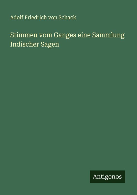 Produktbild: Stimmen vom Ganges eine Sammlung Indischer Sagen