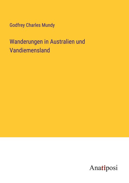 Produktbild: Wanderungen in Australien und Vandiemensland