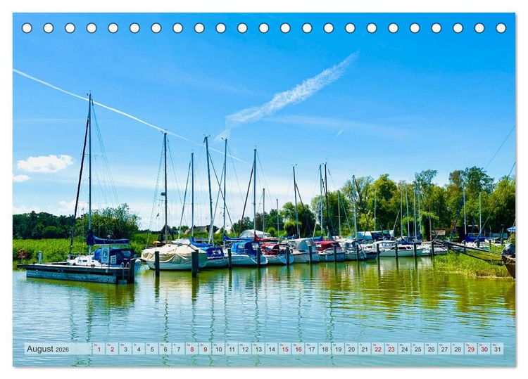 Produktbild: Fischland zwischen Ostsee und Bodden (Tischkalender 2026 DIN A5 quer), CALVENDO Monatskalender