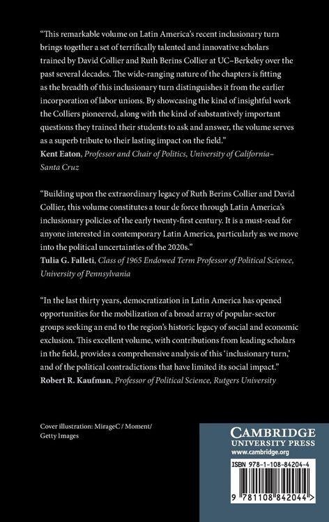 Produktbild: The Inclusionary Turn in Latin American Democracies