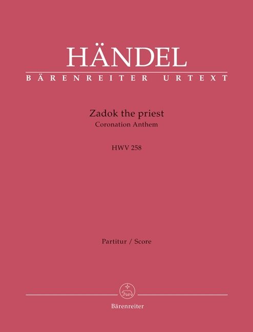 Produktbild: Zadok the Priest, Partitur