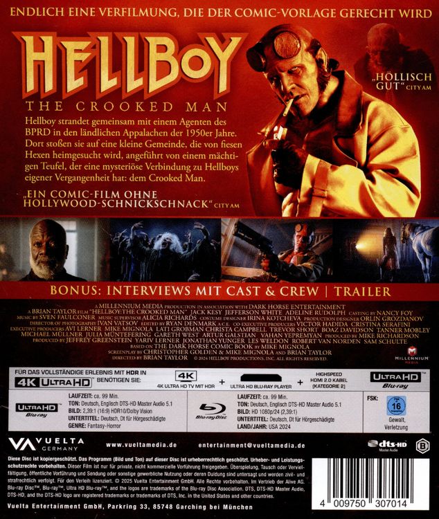 Produktbild: Hellboy: The Crooked Man (4K Ultra HD+Blu-ray)