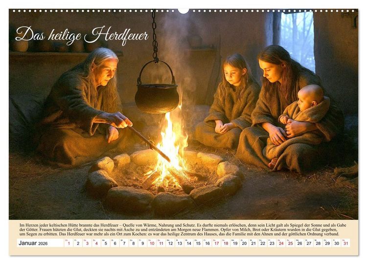 Produktbild: Von Samhain bis Beltane (Wandkalender 2026 DIN A2 quer), CALVENDO Monatskalender