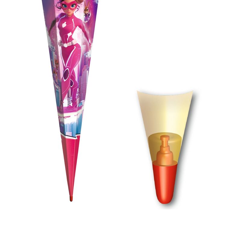 Produktbild: Motivschult&uuml;te 85 cm, Agentin Laura, Folie, Glitzerborte