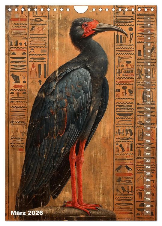 Produktbild: &Auml;gyptische Algorithmen - K&uuml;nstliche Intelligenz trifft auf das alte &Auml;gypten (Wandkalender 2026 DIN A4 hoch), CALVENDO Monatskalender