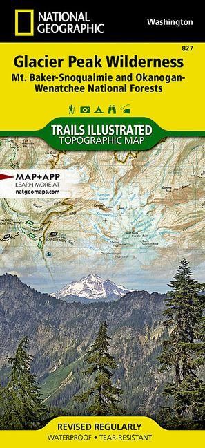Produktbild: Glacier Peak Wilderness Map [Mt. Baker-Snoqualmie and Okanogan-Wenatchee National Forests]