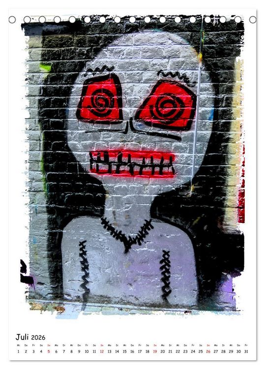 Produktbild: Street Art in Gent (Tischkalender 2026 DIN A5 hoch), CALVENDO Monatskalender