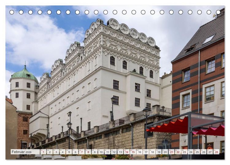 Produktbild: STETTIN Impressionen aus dem Stadtherzen (Tischkalender 2026 DIN A5 quer), CALVENDO Monatskalender
