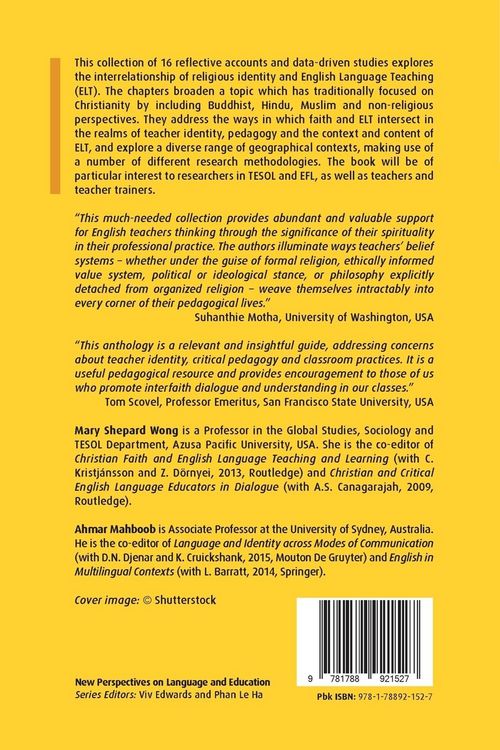 Produktbild: Spirituality and English Language Teaching