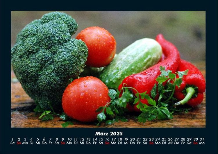 Produktbild: Gem&uuml;sekalender 2025 Fotokalender DIN A4
