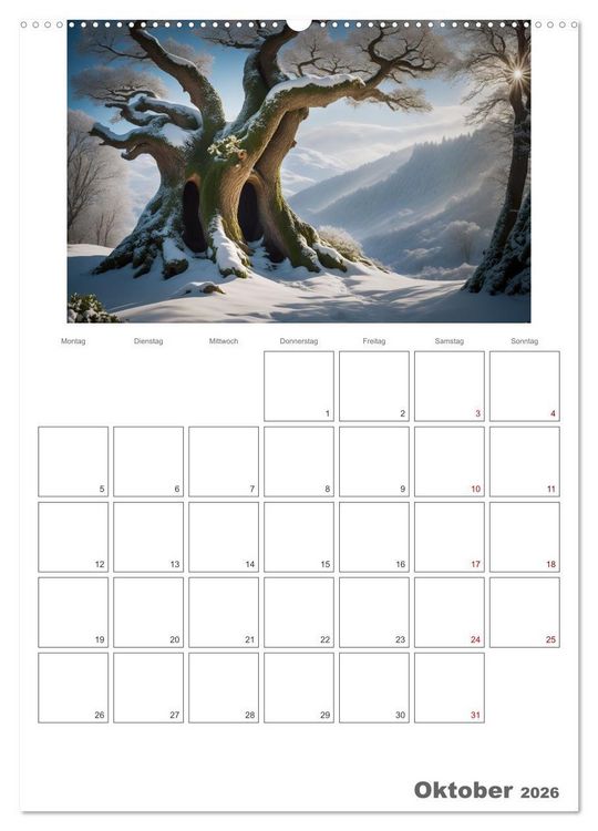 Produktbild: Der Zauberwald Eine geheimnisvolle Reise (Wandkalender 2026 DIN A2 hoch), CALVENDO Monatskalender