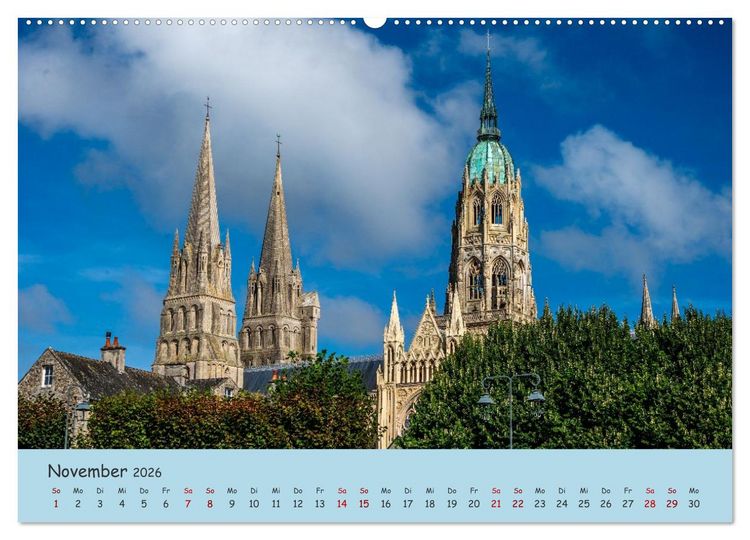 Produktbild: Unterwegs in der Normandie (Wandkalender 2026 DIN A2 quer), CALVENDO Monatskalender