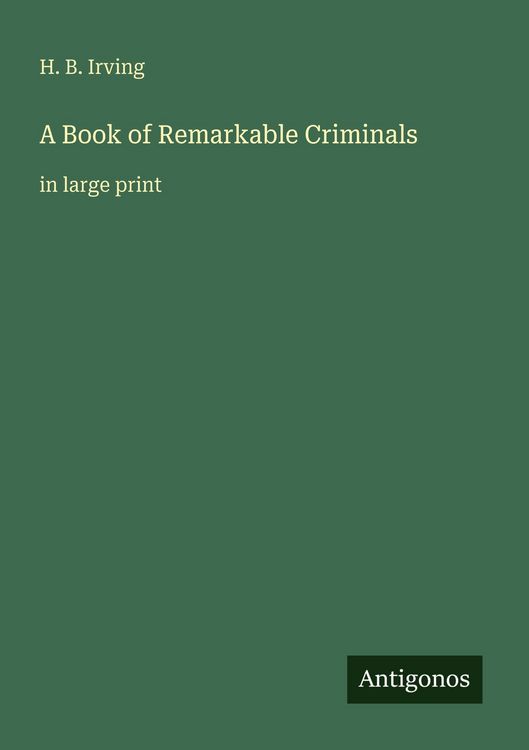 Produktbild: A Book of Remarkable Criminals