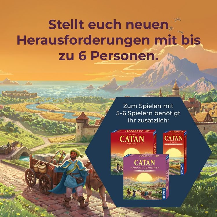 Produktbild: CATAN - H&auml;ndler & Barbaren - Erweiterung f&uuml;r 5-6 Personen