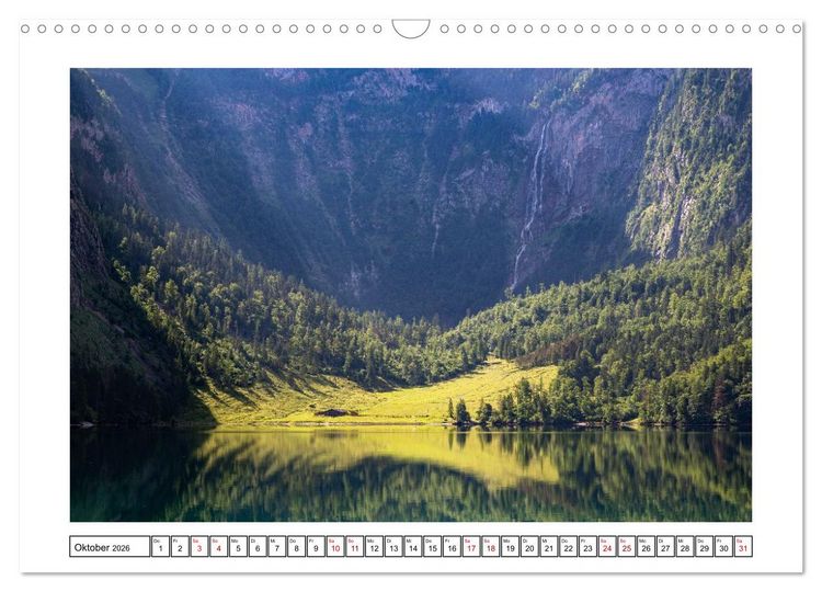 Produktbild: Morgen am K&ouml;nigssee - Spiegelungen und Stille (Wandkalender 2026 DIN A3 quer), CALVENDO Monatskalender