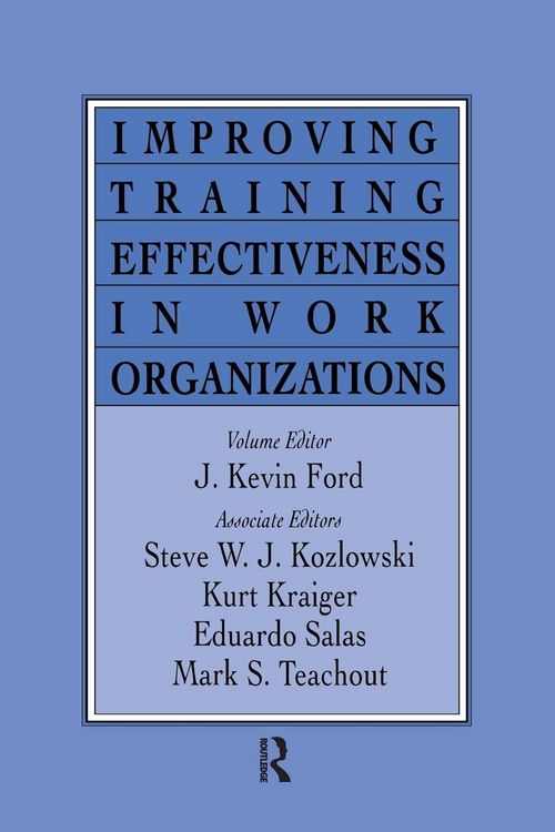 Produktbild: Improving Training Effectiveness in Work Organizations