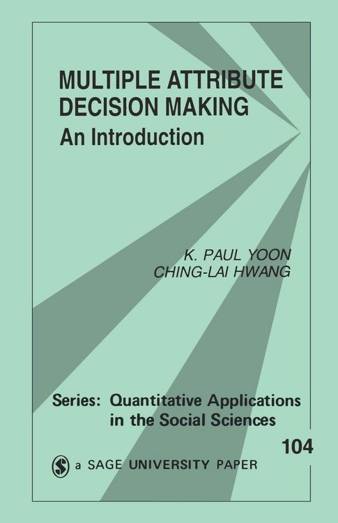 Produktbild: Multiple Attribute Decision Making