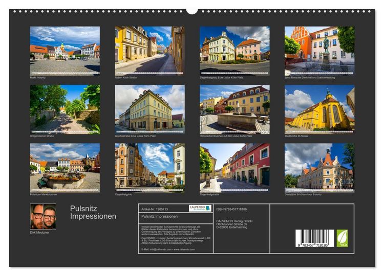 Produktbild: Pulsnitz Impressionen (hochwertiger Premium Wandkalender 2026 DIN A2 quer), Kunstdruck in Hochglanz