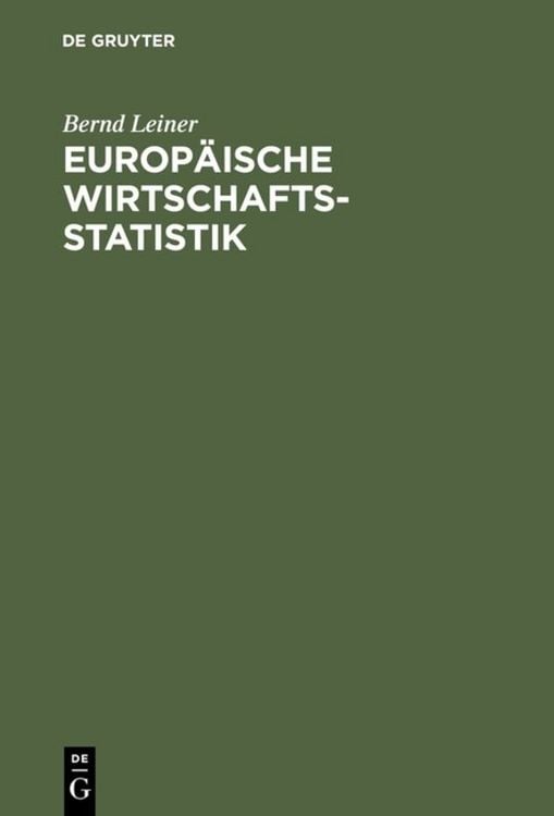 Produktbild: Europ&auml;ische Wirtschaftsstatistik