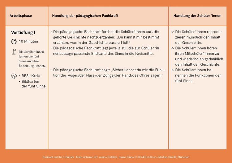 Produktbild: Resilient durchs Schuljahr: Mein sicherer Ort, meine Gef&uuml;hle, meine Sinne