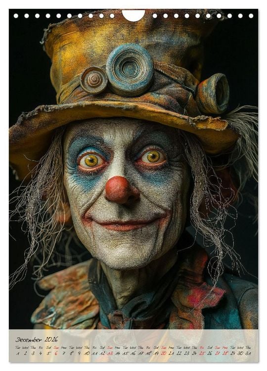 Produktbild: Circus Faces (Wall Calendar 2026 DIN A4 portrait), CALVENDO 12 Month Wall Calendar