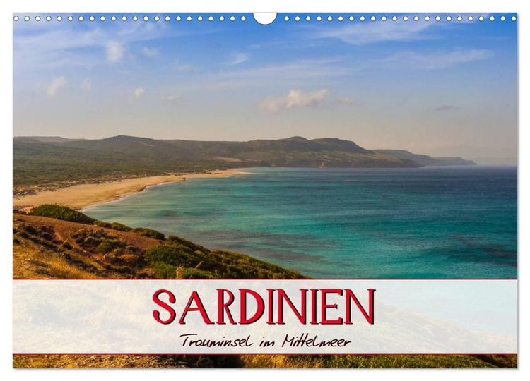 Produktbild: Sardinien Panoramakalender (Wandkalender 2027 DIN A3 quer), CALVENDO Monatskalender