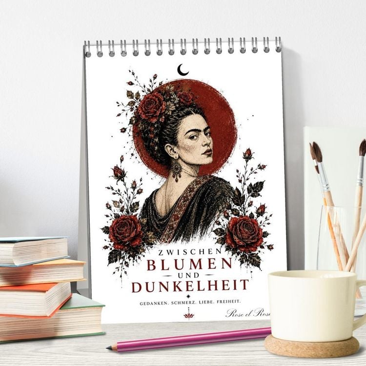 Produktbild: Zwischen Blumen und Dunkelheit (Tischkalender 2027 DIN A5 hoch), CALVENDO Monatskalender