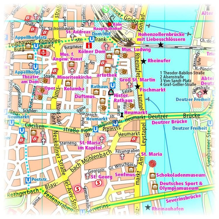 Produktbild: K&ouml;ln. Innenstadtplan 1:18 000
