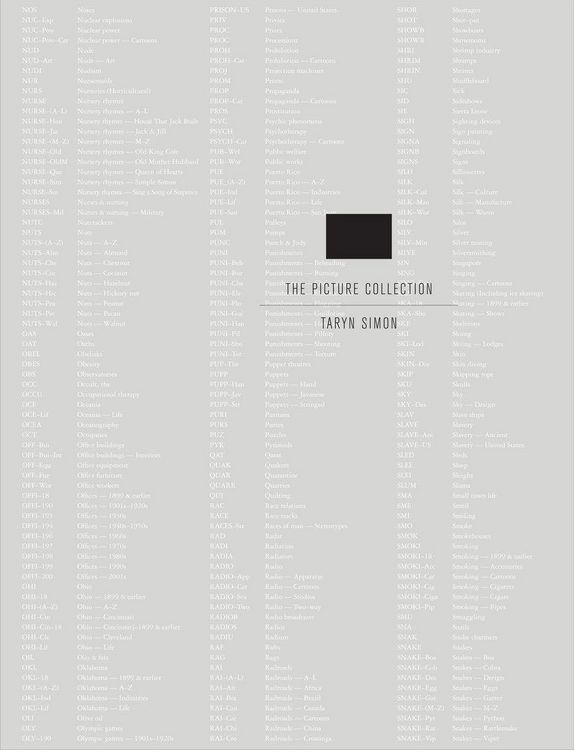 Produktbild: Simon, T: Taryn Simon: The Picture Collection