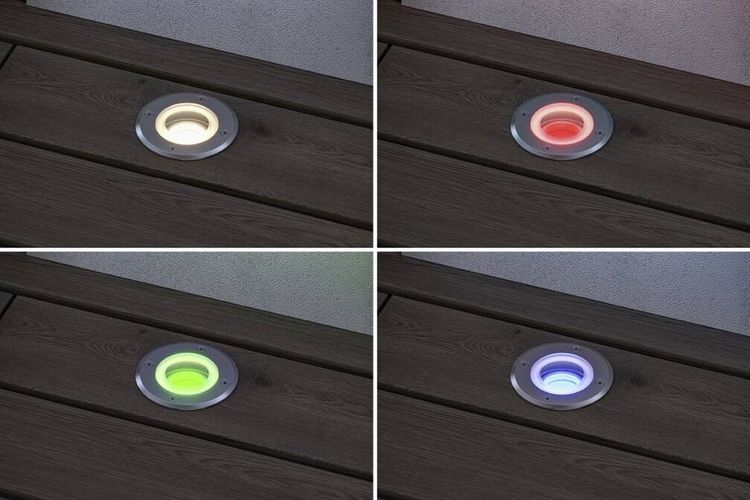 Produktbild: Paulmann 94845 Zigbee 3.0 Floor round Home Einbauleuchte 4.9W RGBW Eisen (geb&uuml;rstet)