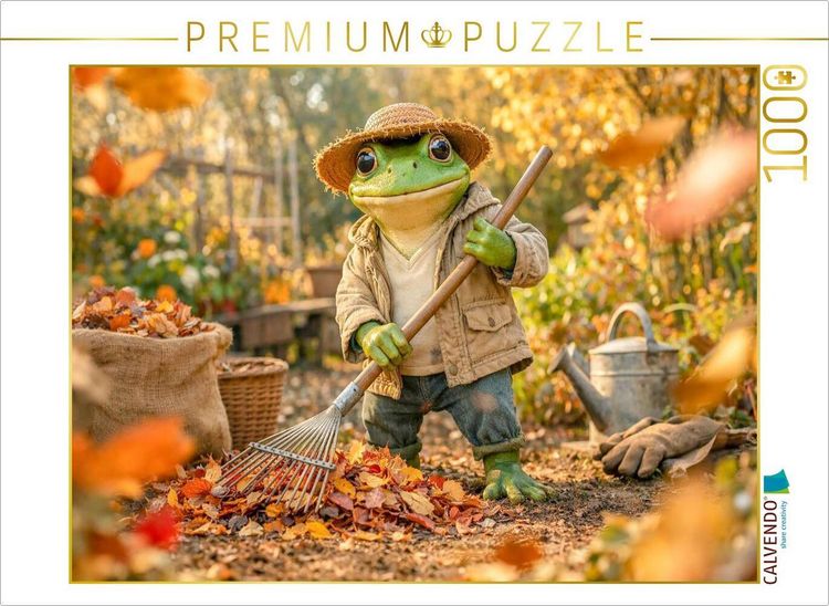 Produktbild: CALVENDO Puzzle Das Laub muss weg | 1000 Teile Lege-Gr&ouml;&szlig;e 64x48cm Foto-Puzzle f&uuml;r gl&uuml;ckliche Stunden