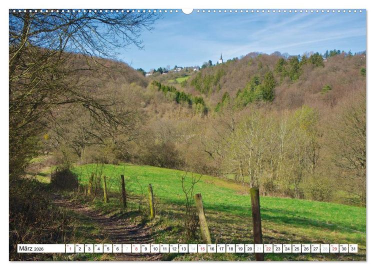 Produktbild: Traumhafte Wege durch die Eifel (hochwertiger Premium Wandkalender 2026 DIN A2 quer), Kunstdruck in Hochglanz