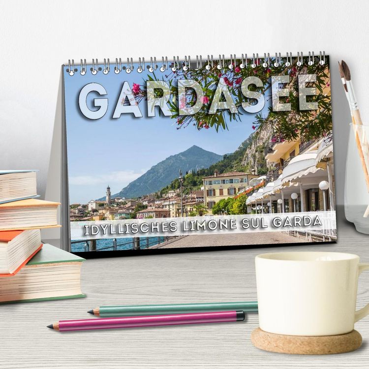Produktbild: GARDASEE Idyllisches Limone sul Garda (Tischkalender 2026 DIN A5 quer), CALVENDO Monatskalender