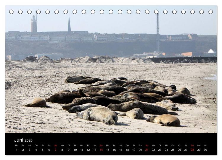 Produktbild: Helgoland (Tischkalender 2026 DIN A5 quer), CALVENDO Monatskalender