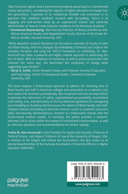Produktbild: The SOULS of Black Faculty and Staff in the American Academy