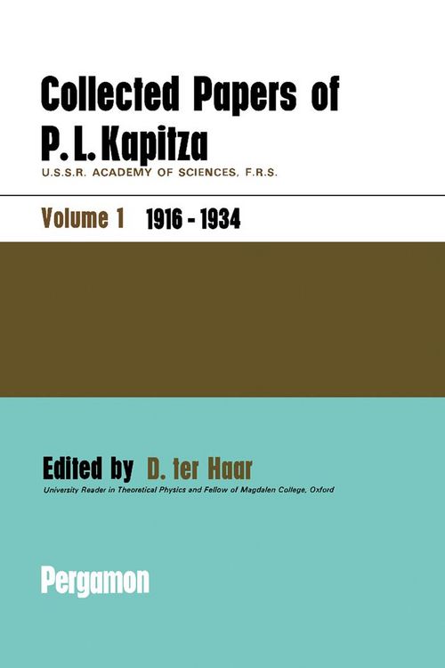 Produktbild: Collected Papers of P.L. Kapitza