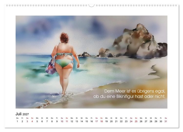 Produktbild: Meer, Strand und Wellen (Wandkalender 2027 DIN A2 quer), CALVENDO Monatskalender