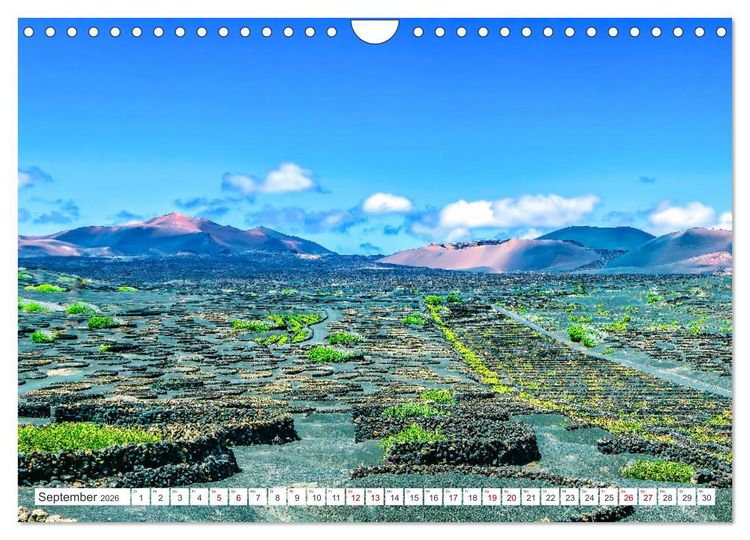 Produktbild: Lanzarote - Wo die Vulkane die Landschaft formten (Wandkalender 2026 DIN A4 quer), CALVENDO Monatskalender