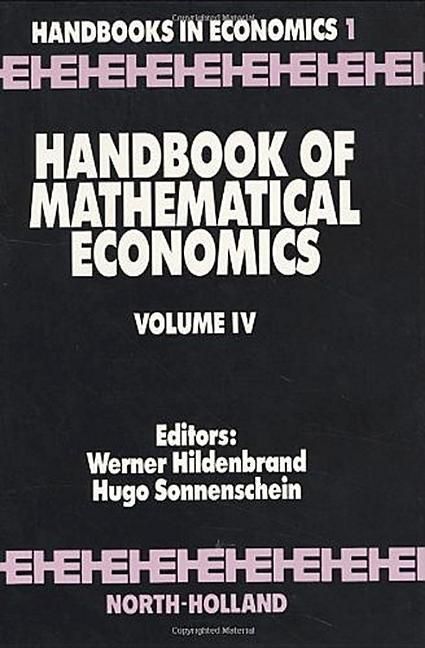 Produktbild: Handbook of Mathematical Economics
