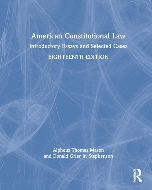 Produktbild: American Constitutional Law
