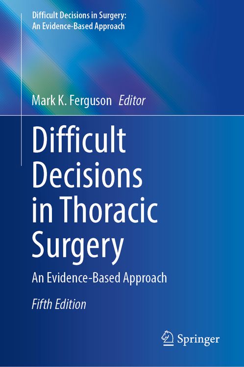Produktbild: Difficult Decisions in Thoracic Surgery