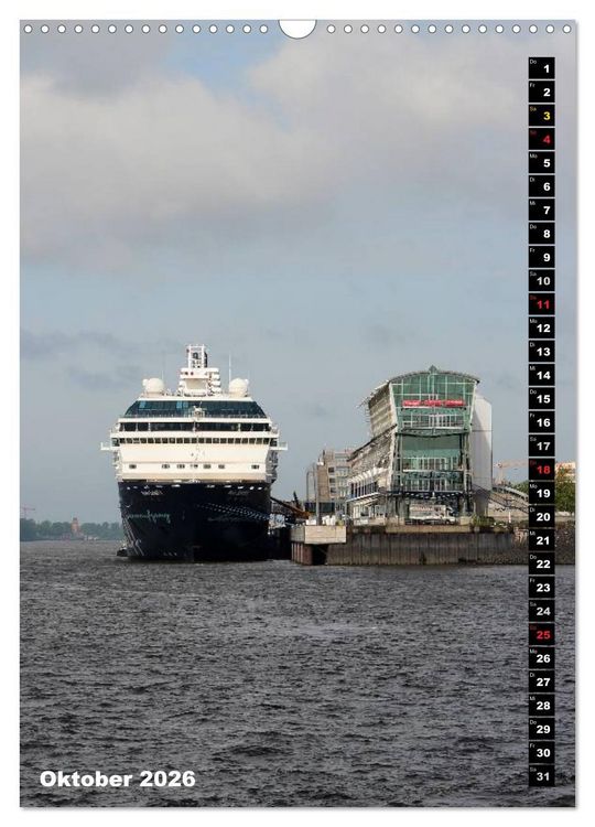 Produktbild: HAMBURG - Ansichten (Wandkalender 2026 DIN A3 hoch), CALVENDO Monatskalender