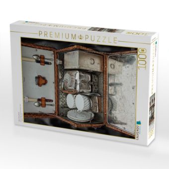 Produktbild: CALVENDO Puzzle Alter Picknickkorb | 1000 Teile Lege-Gr&ouml;&szlig;e 64x48cm Foto-Puzzle f&uuml;r gl&uuml;ckliche Stunden