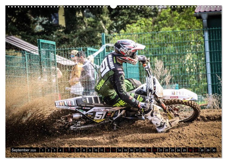 Produktbild: Motocross Racing 2026 (Wandkalender 2026 DIN A2 quer), CALVENDO Monatskalender
