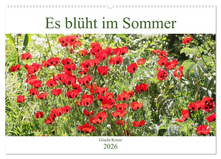 Produktbild: Es bl&uuml;ht im Sommer (Wandkalender 2026 DIN A2 quer), CALVENDO Monatskalender