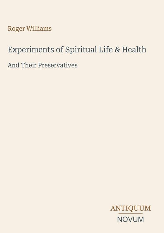 Produktbild: Experiments of Spiritual Life & Health