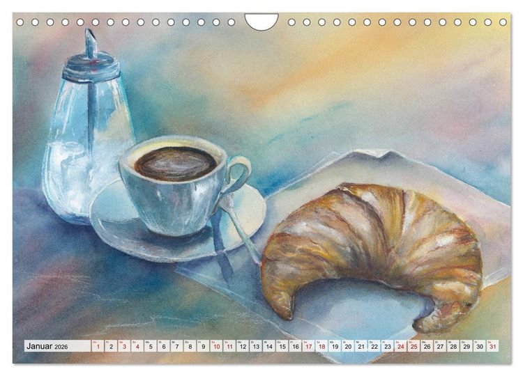 Produktbild: Frankreich Aquarelle (Wandkalender 2026 DIN A4 quer), CALVENDO Monatskalender