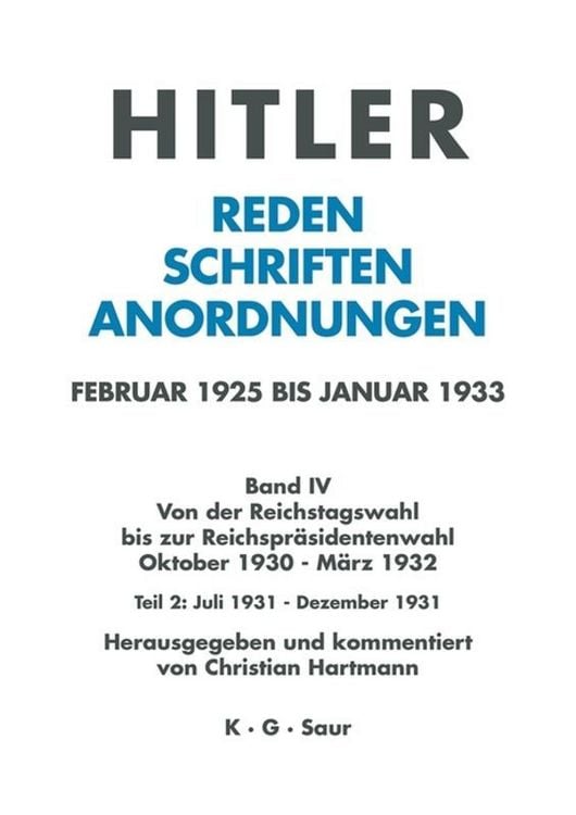 Produktbild: Juli 1931 - Dezember 1931