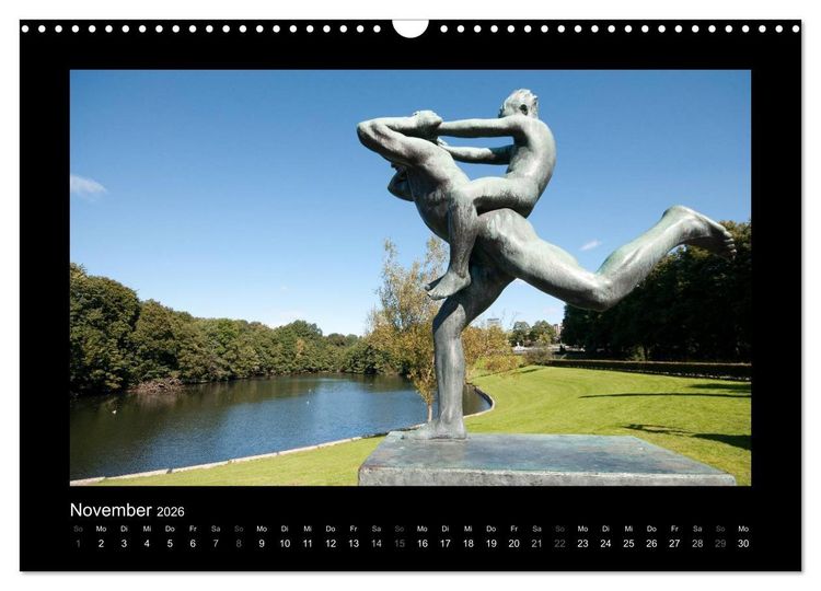 Produktbild: Oslo (Wandkalender 2026 DIN A3 quer), CALVENDO Monatskalender