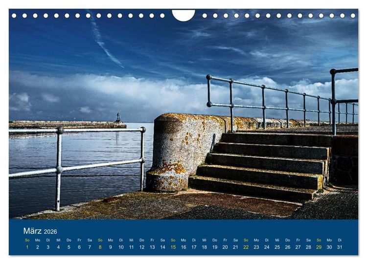 Produktbild: Die Nordmole in Wilhelmshaven. Historisches Relikt und Lieblingsort. (Wandkalender 2026 DIN A4 quer), CALVENDO Monatskalender